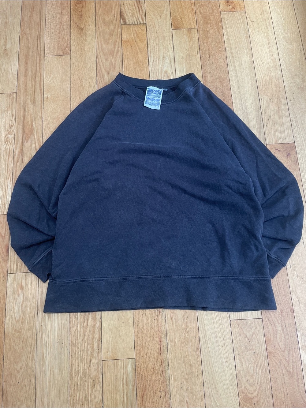Jungmaven Men's Black Crewneck Pullover
